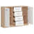 Oak Sonoma/White selected