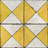 7" x 7" Triangular Vinyl Peel and Stick Mosaic Tile