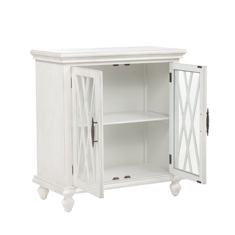 Kelcey 2 Door Cabinet Grey, Off White