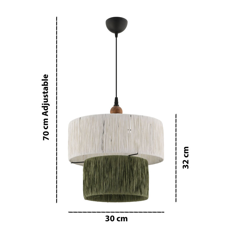 Lustre, Blanc/vert