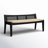 Donner Cane Back Cushioned Bench-1559436345