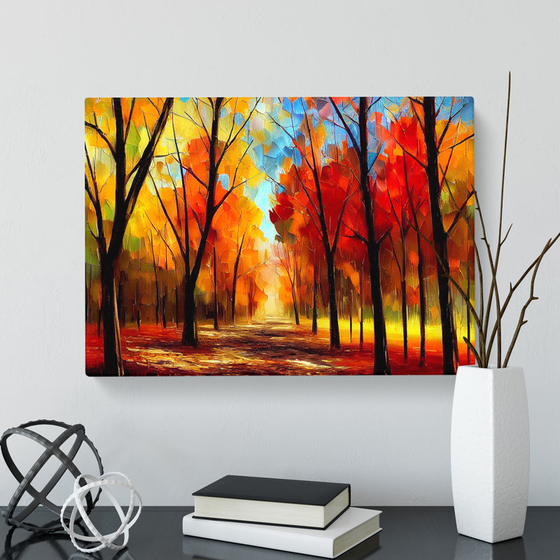 Amazing Autumn Forest Vol.2 - Wrapped Canvas Print, 50cm H x 76cm W x 3cm D