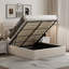 EASE Linen Pneumatic Lift Up Bed Frame Bed-1036426859-1036426863