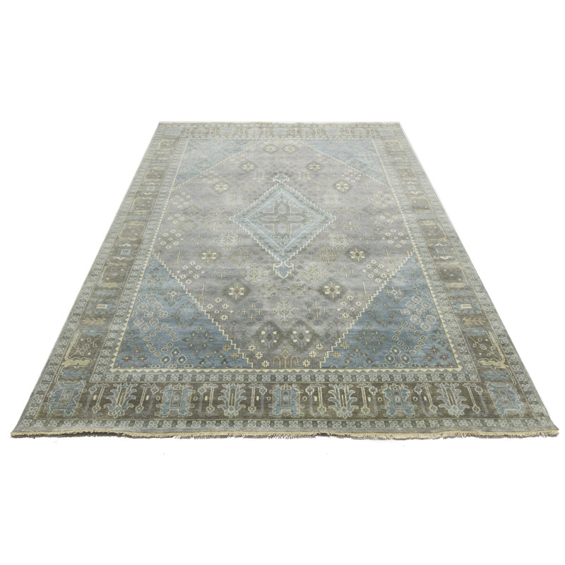 Tapis indo-Joshaghan Taupe 9 x 12