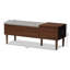 Banc de rangement rabattable en similicuir Edwina-2059183481