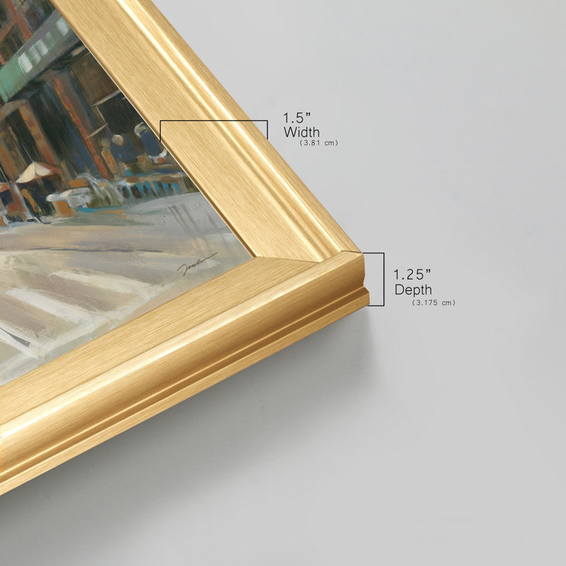 City View - Reproduction d'art sur toile encadrée, H 30,5 po x l 30,5 po x P 1,5 po, Érable