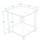Markle Glass Top End Table