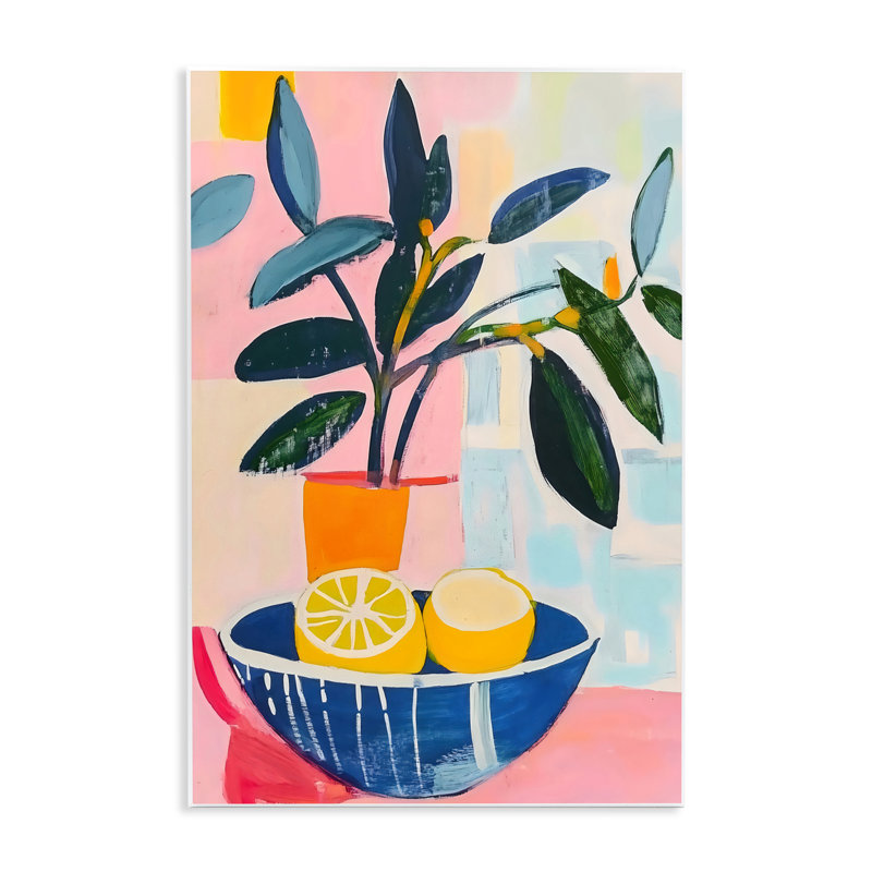 Plaque murale "Lemon Bowl", design par Creative Studio, H 15 po x l 10 po