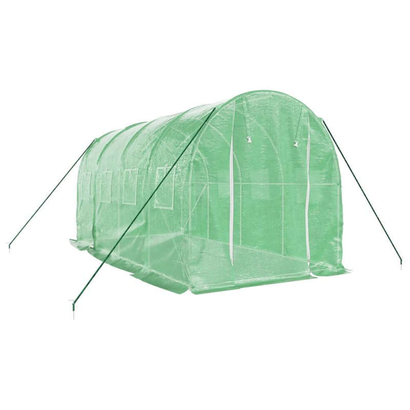 Bristyn Hobby Greenhouse, Green, 285cm H x 600cm W x 600cm D
