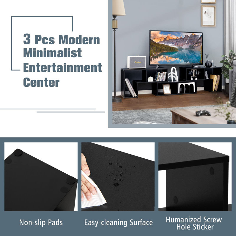 Subeetha TV Stand, Black