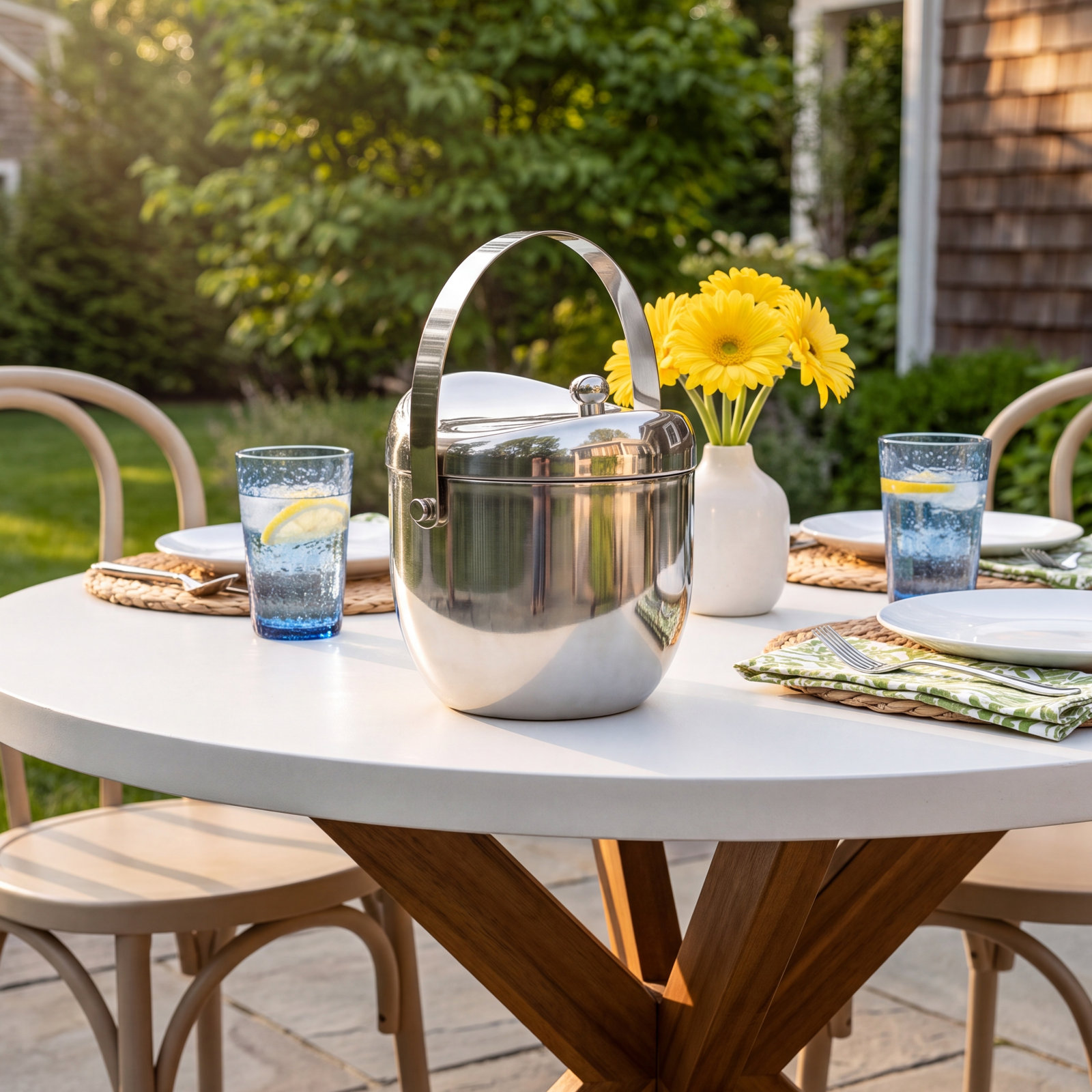 Stainless Steel Double-Wall Ice Bucket