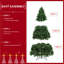 Arbre de Noël artificiel épinette vert pré-éclairé avec base pliable-1026727475