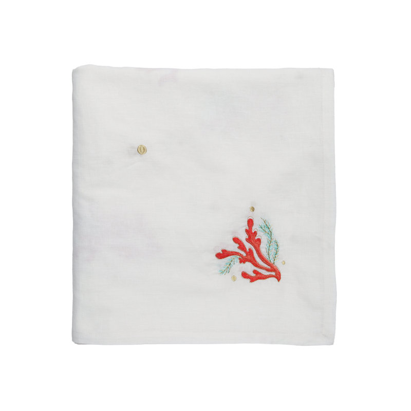 Coral Spray Tablecloth