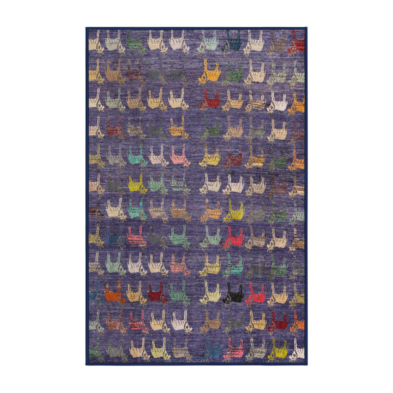 Abstract Indoor Rug, Rectangle 6' x 9'