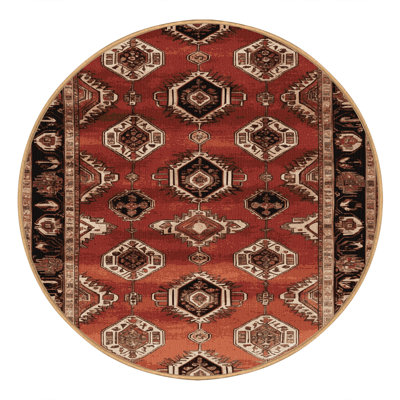 Machine Washable Persian Brown Area Rug