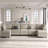 Ridoy 7-Pieces Large Velvet Upholstered Sectional Modular Variable Sofa & Chaise with Storage-248183790