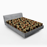 Microfiber Camouflage Fitted Sheet