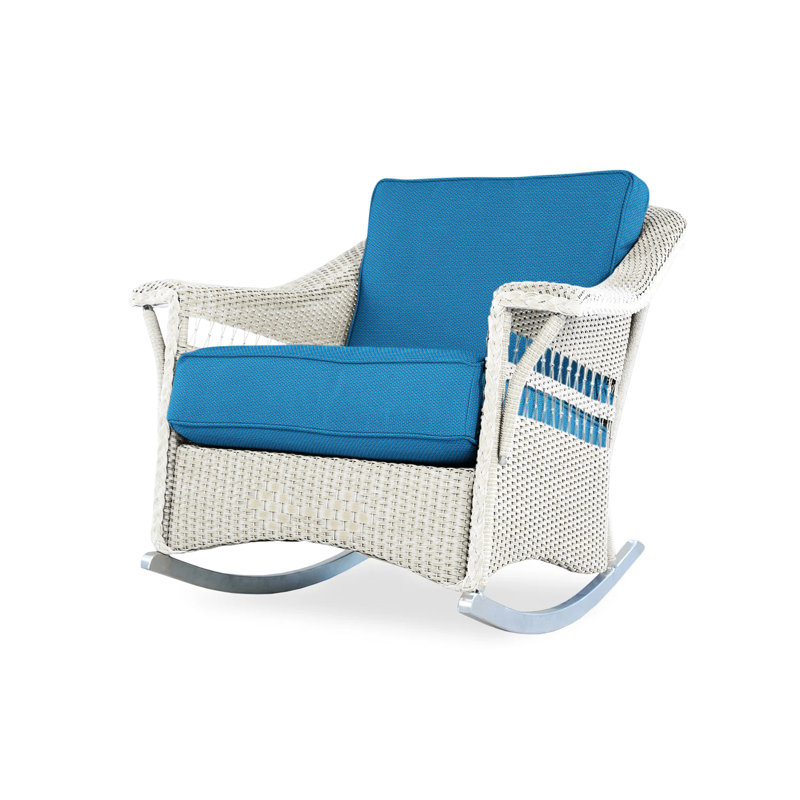 Nantucket Outdoor Rocker Chair, Callen Driftwood, Antique White