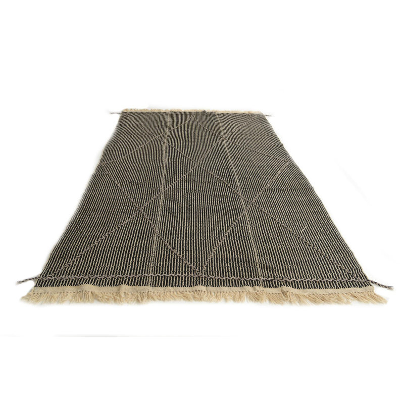 Tapis noir Noor