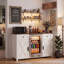 Buffets et vaisseliers avec rangement, meuble de cuisine de style ferme en bois MDF