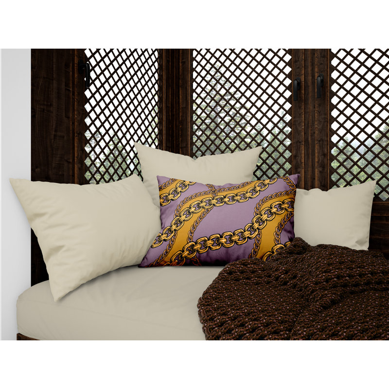 Housse de coussin d'extérieur carré Alessia, 17 po x 17 po, Mauve, Carré