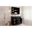 Meuble-lavabo 36 po avec lavabo supérieur, armoire à miroir Royal, armoire de rangement moderne avec 2 portes à fermeture douce et 2 tiroirs, meuble-lavabo simple-347927651