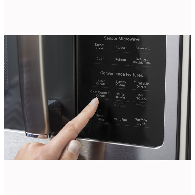 GE Profile 1.7 Cu. Ft. Convection Over-The-Range Microwave Oven, Stainless Steel