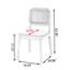 Ensemble de 2 chaises d'appoint Cerise