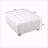 White Boucle Multipurpose Ottoman