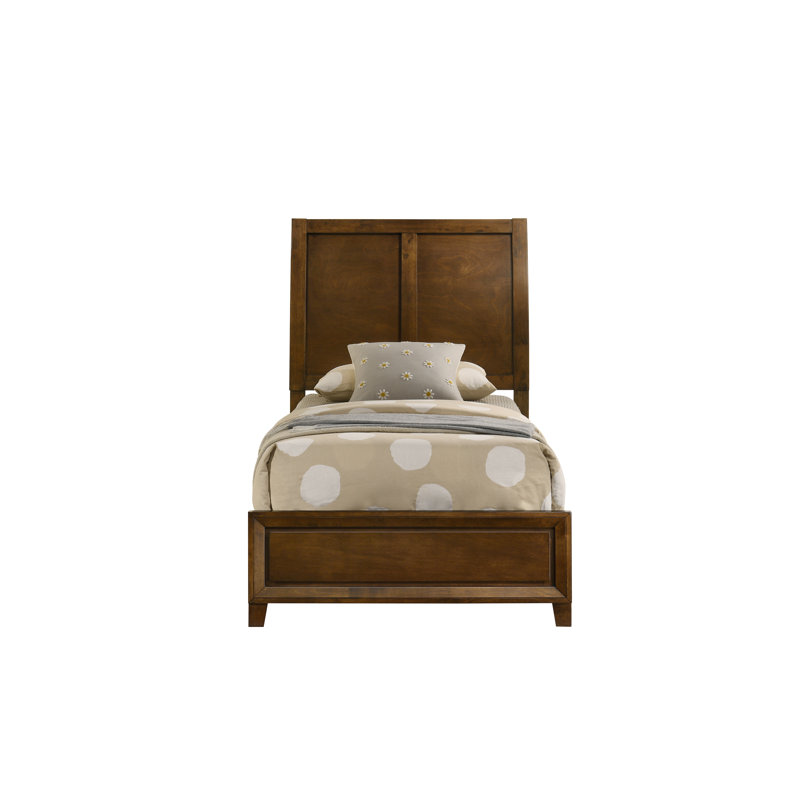 Bangor Wood Twin Bed, Brown, Twin