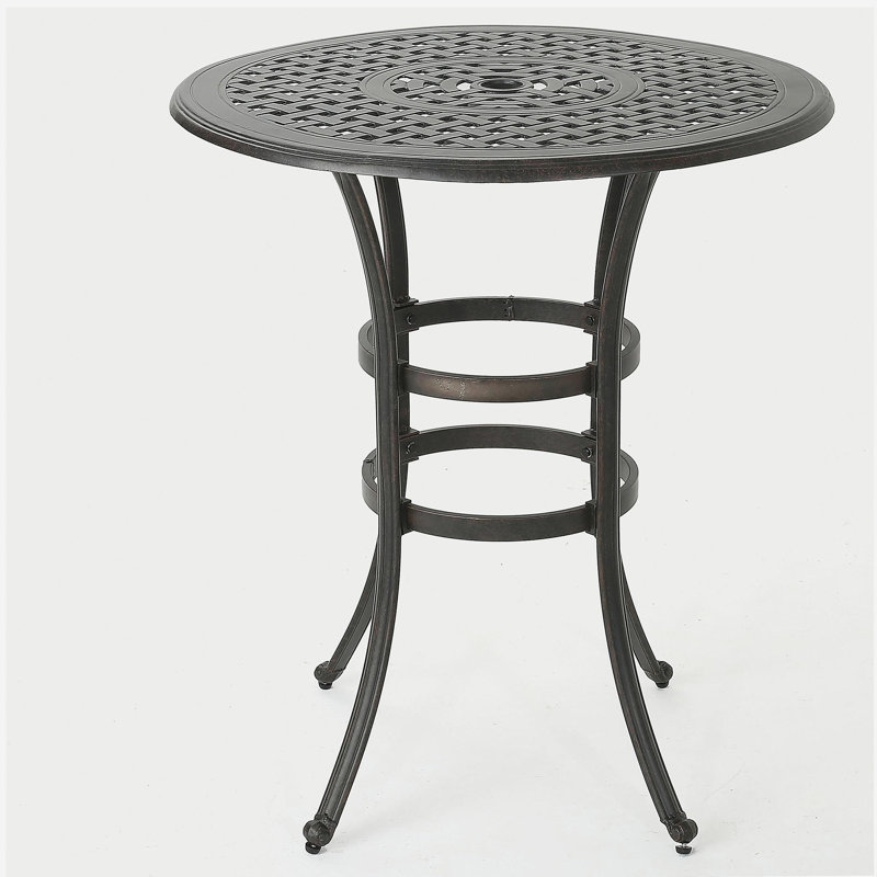 Table de bar en fonte d'aluminium
