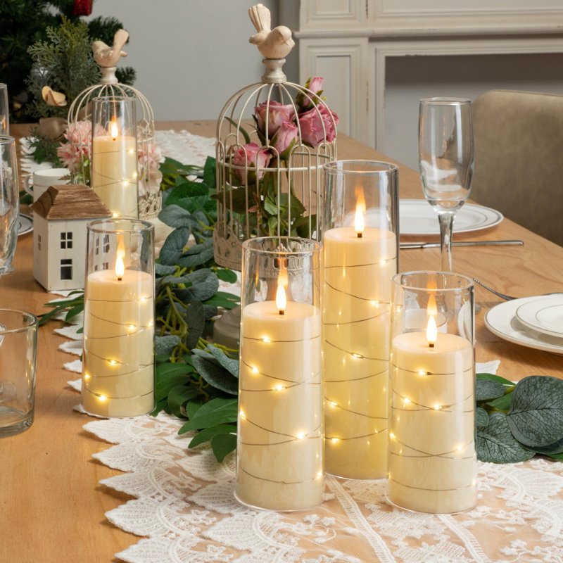 Unscented Flameless Pillar Candle