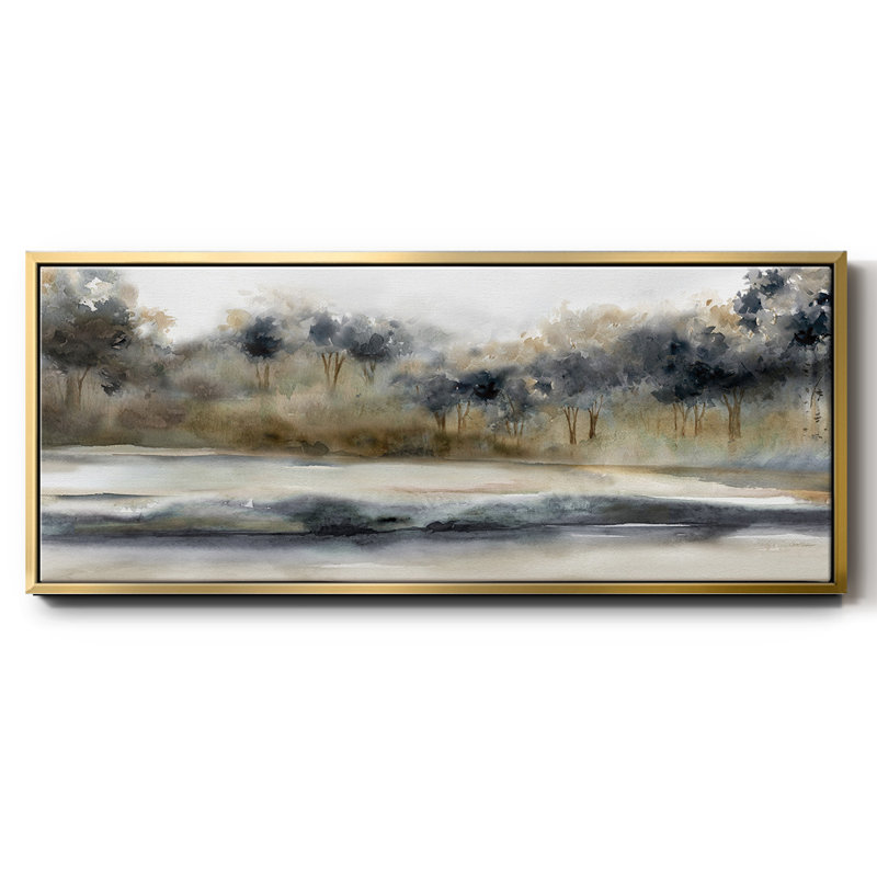 Silent River - toile encadrée, H 24 po x l 60 po