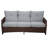 Wicker 5 - Person Patio Conversation Set with Cushions