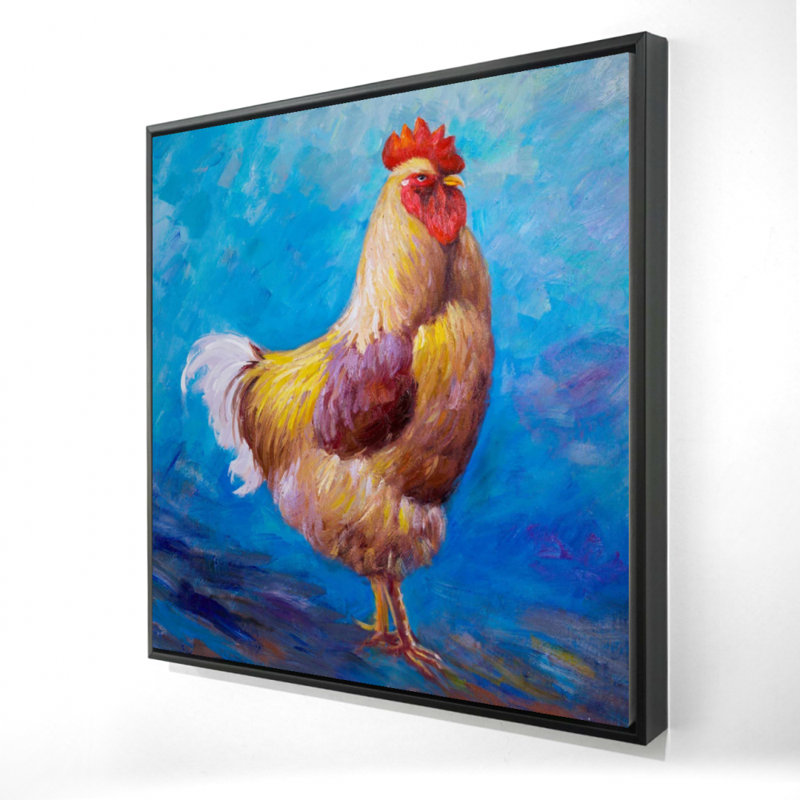 " Beautiful Rooster ", 24" H x 24" W