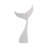 Artistic Whale Tail Figurine Sculpture - Nautical-Inspired Decorative Objects Statue - Modern Home Decor Accent For Living Room Styling - 33", White-1134111781