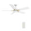 Olinda 52'' Smart Ceiling Fan with Remote, Light Kit Included,Works with Google Assistant and Amazon Alexa,Siri Shortcut.-653135147-653135145