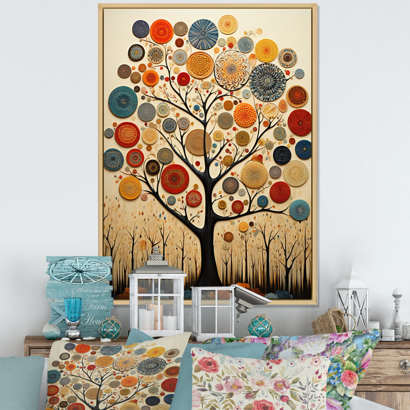 Orange orange, Basswood Tree Essence - Art mural arbre, H 20 po x l 12 po, Cadre photo noir