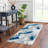 Rectangle Bryian Abstract Power Loomed Polypropylene Area Rug in Blue/Grey/Beige-1267113629