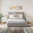 19.7'' W Nightstand With 3-drawer, Charging Station And Human Sensor Light-1809101973