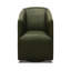 Fauteuil club pivotant en cuir Citi