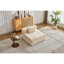 Canapé à compression, canapé-lit convertible au sol avec structure de forme fixe, canapé modulaire à assise simple sans os, sans assemblage requis, tissu chenille, pour la chambre à coucher du salon-69695808