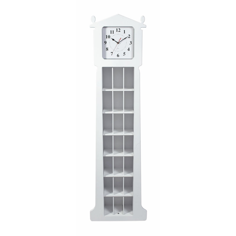 Horloge de plancher 62 po avec rangement de cd