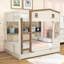 Lit superposé avec lit gigogne simple et tablettes de rangement-1373477313-1373477326
