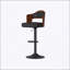 Swivel Bar Stools Set of 2 with Adjustable Height, PU Leather Upholstered, Wooden Frame, Backrest, and Footrest for Comfortable Seating in Kitchen or Bar