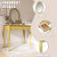 Meuble-lavabo de luxe avec miroir ovale-107649809
