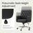 Button Tufted Faux Leather Office Task Chair with Padding-1382872557