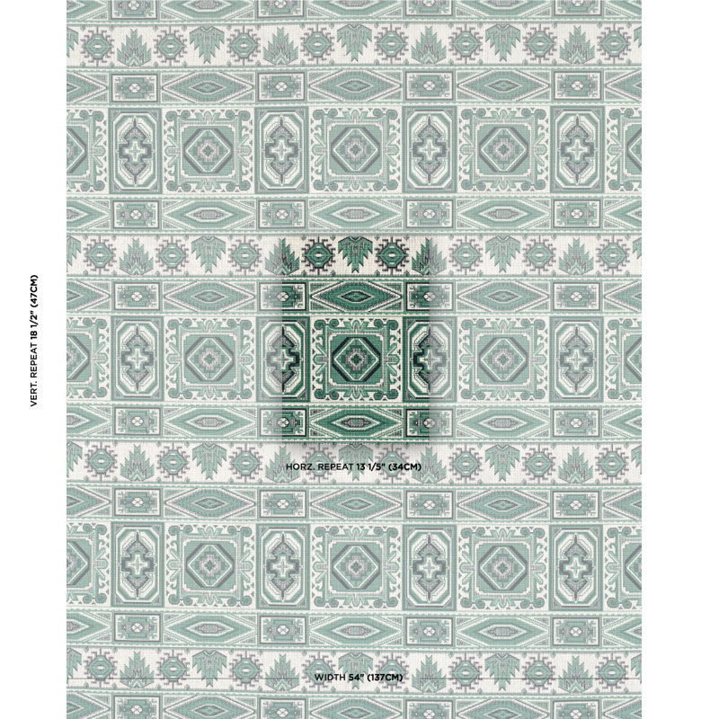 Tissu Crowley Épinglé, Vert