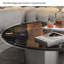 Table basse ronde en pierre supercristalline