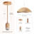 Nana Vermiculate Rattan Pendant Light - Natural Brown Large Sculptural 1-Light Polished Handwoven Adjustable Light Fixture For Kitchen Island, Kitchen, Dining Room, Living Room, Bedroom or Hallway in Modern, Farmhouse & Boho Style-1248573268